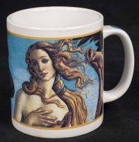 Cafe Arts Henriksen Imports Botticelli's "The Birth of Venus" Coffee Mug